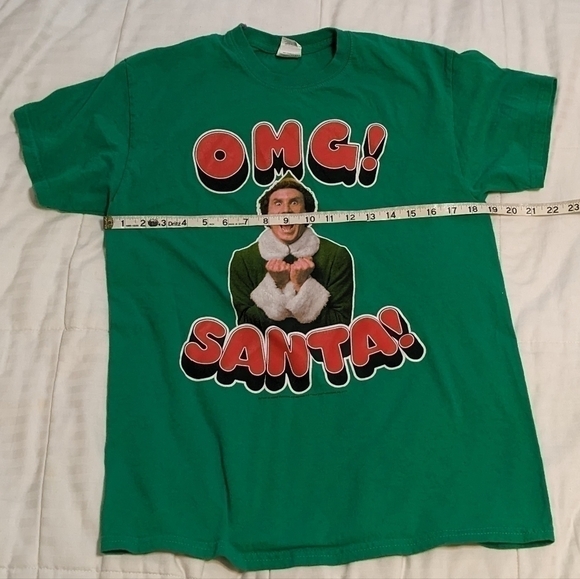 OMG! Santa! Elf tee shirt size medium - Picture 7 of 7
